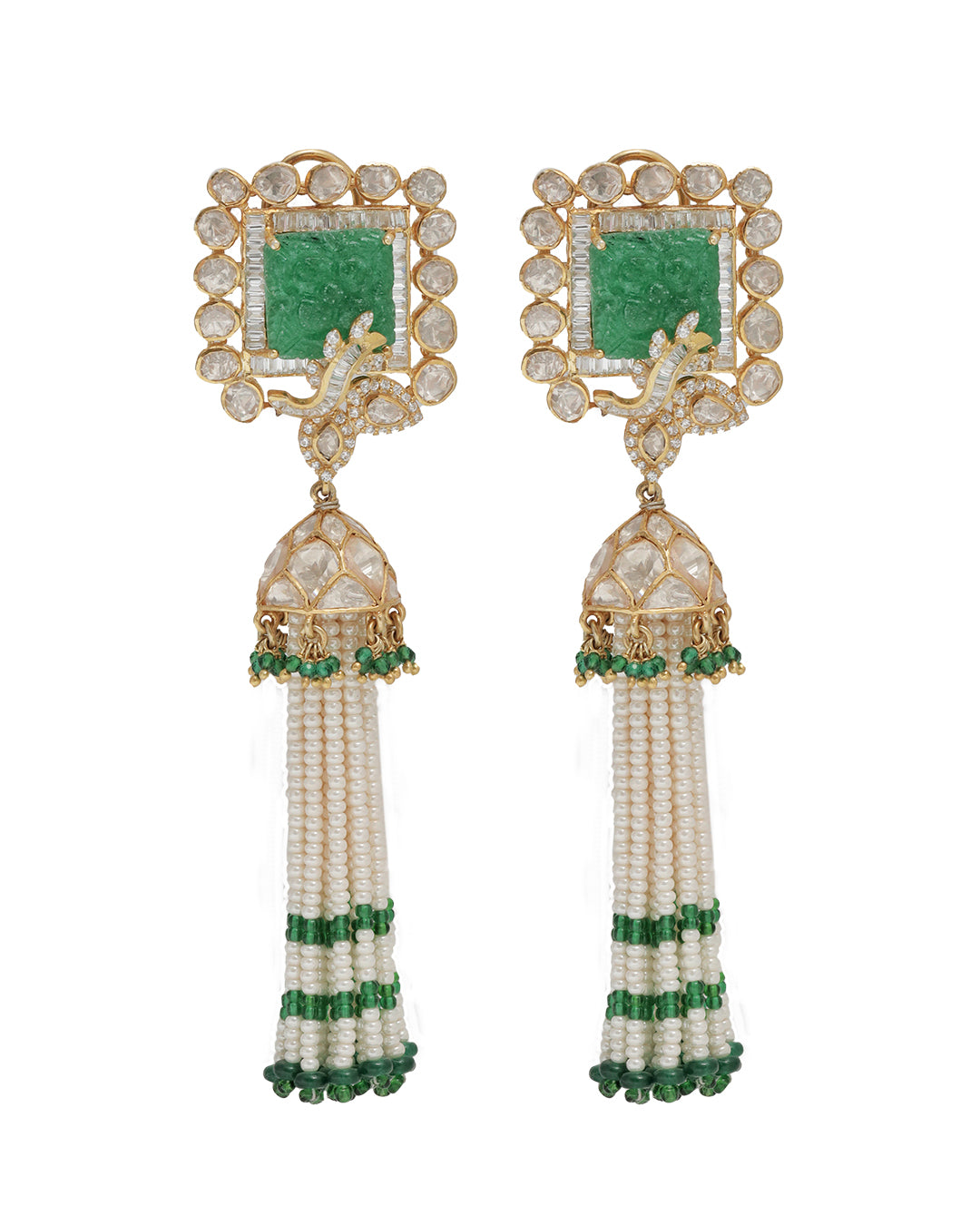 Green Gold Jhumki