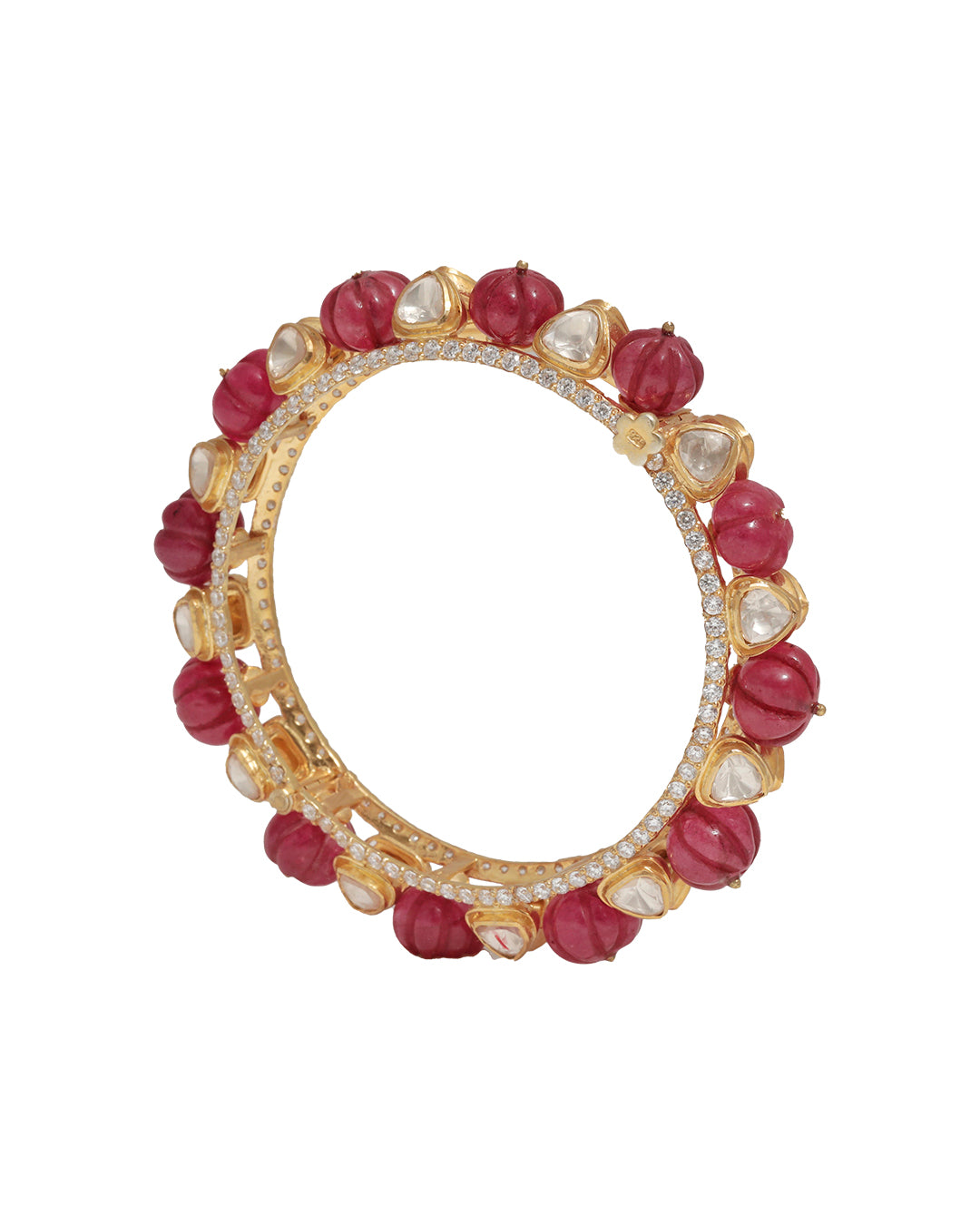 Gold Red Bangle